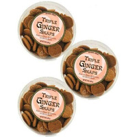 Trader Joe's Triple Ginger Snaps - 3 Pack (14 Oz Tubs)
