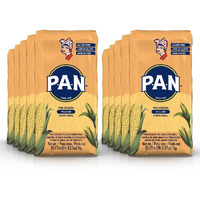 P.A.N. Yellow Corn Meal - Pre-Cooked Gluten Free And Kosher Flour For Arepas (2.2 Lb / Pack Of 10)