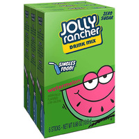 Lot Of 3- (6-Ct.) Boxes Jolly Rancher Watermelon Singles To Go! Sugar Free Drink Mix.