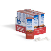Epic Xylitol Mints - Sugar Free & Aspartame Free Mints Sweetened W/Xylitol For Dry Mouth & Gum Health (Cinnamon, 55-Piece Tin, 10 Tins)