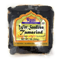 Rani Tamarind, Wet Seedless Block/Slab (Imli) 7Oz (200G) ~ All Natural | No Added Sugar | Vegan | Gluten Free | Non-Gmo | Indian Origin