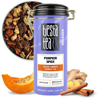 Tiesta Tea - Pumpkin Spice Rooibos Tea | Premium Loose Leaf Tea Blend | Non-Caffeinated Herbal Infusion | Make Hot Or Iced & Up To 50 Cups | Made With Natural Ingredients - 5Oz Refillable Tin Can