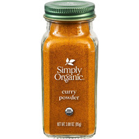 Simply Organic Certified Organic Curry Powder, 3-Ounce 3-Pack, Aromatic Blend 11 Indian Cooking Spice For Meat, Seafood, Tofu