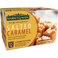Market & Main Onecup, Salted Caramel, Compatible With Keurig K-Cup Brewers, 12 Count