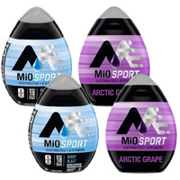 Mio Fit Liquid Water Enhancer Variety Pack, 2 Berry Blast, 2 Arctic Grape, 4 Ct