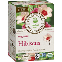 Traditional Medicinals Organic Hibiscus Herbal Tea, Supports Heart Health, (Pack Of 2) - 32 Tea Bags Total