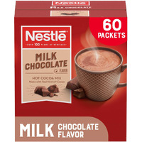 Nestle Hot Chocolate Packets, Milk Chocolate Flavor Hot Cocoa Mix, Made With Real Cocoa, Bulk Pack, 0.71 Oz Packet (60 Count)