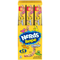 Nerds Rope Candy, Tropical Flavor, 0.92 Ounce Ropes (Pack Of 24)
