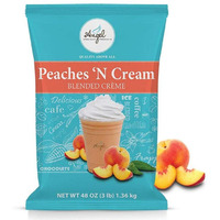 Angel Specialty Products, Blended Smoothie, Frappe Powder Mix, Peaches N Cream [3 Lb] [34 Servings]