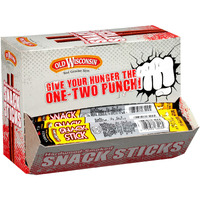 Old Wisconsin Honey Turkey Sausage Snack Sticks, Naturally Smoked, Ready To Eat, High Protein, Low Carb, Keto, Gluten Free, Counter Box, Pack Of 42 Individually Wrapped Sticks