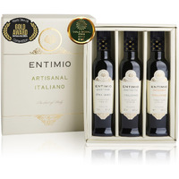 Entimio Collection - Tuscany Extra Virgin Olive Oil Organic Gift Set, 2024 Gold Winner Italian Olive Oils From Italy, 400+ To 600+ Mg/Kg Polyphenol Rich Cold Pressed Olive Oils - 25.5 (3 X 8.5) Fl Oz