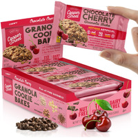 Cooper Street Granola Bakes - Chewy Breakfast Granola Bars With Chia, Flax, Buckwheat And Oats In Delicious Chocolate Cherry Flavor | Individually Wrapped Breakfast Snack Cookies | 12 Oz | 1 Pack