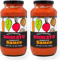 Nom (Nomato Sauce - 2 Pack) |Tomato Free | Gluten Free| Nut Free |Dairy Free | Perfect For Pizzas, Soups, Chili, Stews, Pasta, Beans, Meatballs, And Meatloafs