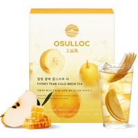 Osulloc Honey Pear Cold Brew Tea, Korean Pear & Honey Flavored Iced Tea (20Ea, 1.76Oz)