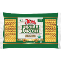 Organic Fusilli Lunghi Pasta By Flora Foods | Long Spiral Pasta Imported From Italy (16 Oz / 454G) | Cooks Al Dente