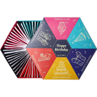 Acorus Happy Birthday Tea Gift Sets | Assorted Tea Set Birthday Present To Those Who We Care About | Herbal Fruit And Black Tea Variety Pack With Warm Wishes Written All Over The Box | 60 Tea Bags