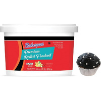 Bakerpan Premium Rolled Black Fondant For Cake Decorating - 1 Pound, Vanilla Flavor