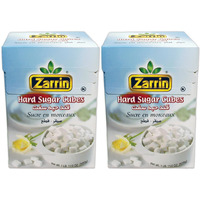 Zarrin Hard Sugar Cubes (2 Pack) - 500G | 17.6 Oz, (Slow Dissolving)