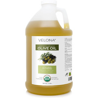 Velona Usda Certified Organic Olive Oil - 1 Gallon / 128 Fl Oz | 100% Pure And Natural Carrier Oil | Extra Virgin, Unrefined, Cold Pressed