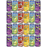 Set Of 24 - .25Oz Mini Soda Can Fizzy Candy! - Goody Bag Filler - Party Favor - 4 Assorted Flavors!