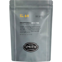 Smith Teamaker | Exceptional Iced Tea No. 46 - Full Leaf Black Tea, Black Currant & Peach Skin | Refreshing Caffeinated Black Iced Tea (10 Count - 1 Quart Sachets) - Packaging May Vary