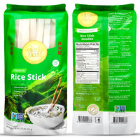 10Mm Rice Stick Noodles (Authentic) | Pack Of 3 | Use For Pad Thai & Pho | Four Elephants Brand