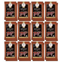 Aufschnitt Grass Fed Beef Jerky - Low Sodium, Certified Kosher - Halal And Keto Friendly - 24 Pack, Sweet Chipotle
