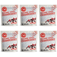 Made In Nature Organic Dried Fruit, Cranberries, 5Oz Bags (6 Count) - Vegan, Non-Gmo, Unsulfured