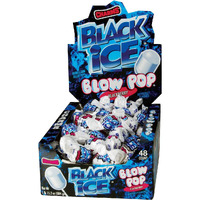 Charms Blow Pops, Black Ice Flavor, 48 Count (Pack Of 1), (3886)
