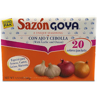 Saz  N With Garlic And Onion By Goya, Latin Spice Blend For Poultry, Seafood, Meat And Vegetables, All Purpose Mexican Seasoning, 3.52Oz Carton