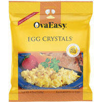 Ovaeasy Dehydrated Egg Crystals - 4.5Oz. (128G) Bag - Powdered Eggs Made From All-Natural Ingredients - Easy-To-Prepare Egg Powder - Dehydrated Food Perfect For Camping & Backpacking