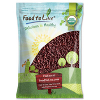 Food To Live Organic Dark Red Kidney Beans, 15 Pounds - Non-Gmo, Kosher, Raw, Sproutable, Vegan