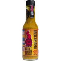 Turmeric Bomb Exotics Hot Sauce - Turmeric And Ginger Infused, With Olive Oil And Spirits El Sabros  N, 3.5/6 Heat Level, 5 Oz