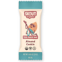 Skout Organic Almond Cookie Kids Snack Bars (18 Pack) | Organic Kids Snack Bars | School Snacks & Lunch Snacks | No Refined Sugar | Vegan & Paleo | Gluten, Dairy, And Grain Free