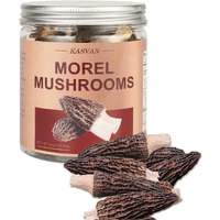 Kasvan Wild Dried Morel Mushrooms - Morchella Conica 1 Ounce With Tender And Delicious Meat, Dry Morel Mushrooms That Are Rich In Nutrients And Easy To Eat, Dehydrated Mushrooms Suitable For Vegetarians