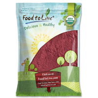 Food To Live Organic Beet Root Powder, 5 Pounds - Non-Gmo, Raw, Kosher, 100% Pure, Vegan Superfood, Bulk, Rich In Iron And Fiber, Great For Juices, Drinks, And Smoothies