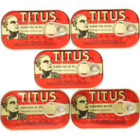 Titus Sardines Pack Of 5 (5X125G)