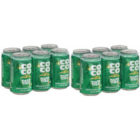 Coco Rico - Natural Coconut Flavored Soda From Puerto Rico - 12 Fl Oz Can Per Six Pack (Count Of 2)