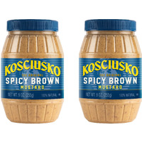Kosciusko Zesty Spicy Brown Mustard 9 Oz (Pack Of 2)