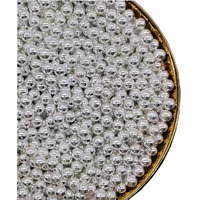 Silver Edible Pearl Sprinkles,Cake Sprinkles,Cookie Sprinkles,Sugar Pearl, Edible Candy Pearls 130G 4.6Oz For Cake Cupcake Decorationg (7Mm-Silver)