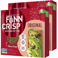 Finn Crisps Original Rye Crispbread 7Oz | Thin, Crispy Rye Flatbread Crackers | Multipack Of Authentic Finnish Sourdough Crispbread | Whole Grain Rye Crackers [2 Boxes X 7Oz]