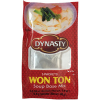 Won Ton Soup Base Mix 5 Individual Packets Per Pack, 1.4 Oz, (4 Pack)