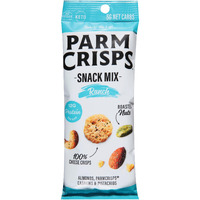 Parmcrisps Snack Mix - Ranch Cheese Parm Crisps And Nuts Snack, Made Simply With 100% Cheese Crisps, Almonds, Cashews, And Pistachios | Healthy High-Protein On-The-Go Snack, Low Carb, Gluten Free, Low Sugar | 1.5 Oz (Pack Of 6)