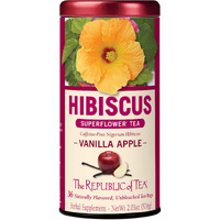 The Republic Of Tea, Vanilla Apple Hibiscus, 36-Count
