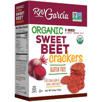 Rw Garcia Organic Sweet Beet Crackers, Gluten Free, 5.5Oz Boxes, 6 Pack