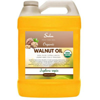 128 Fl.Oz/1 Gallon-100% Pure Extra Virgin Unrefined Cold Pressed Walnut Oil - Deep Golden-Fresh Flavor