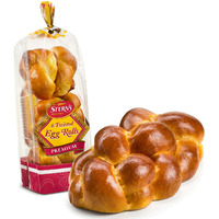 Traditional Braided Shabbat Challah Breads & Rolls | Fresh & Delicious | Great For Shabbat Or Any Holiday | 1 Challah Bread & 1 Pack Of 6 Challah Rolls | 2-3 Day Shipping | Sterns Bakery