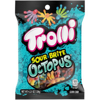 Trolli Brite Octopus Gummy Candy, 4.25 Ounce (Pack Of 12)
