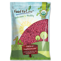 Food To Live Organic Small Red Chili Beans, 10 Pounds - Non-Gmo, Kosher, Vegan, Dry, Raw, Sproutable, Non-Irradiated, Bulk, Product Of The Usa