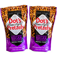 Dot's Cinnamon Sugar Pretzel Twists - Coated With Delicious Cinnamon Flavor - 2, 16Oz Bags